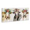 Stupell Industries Three Cows Seasonal Floral Crowns Canvas Wall Art